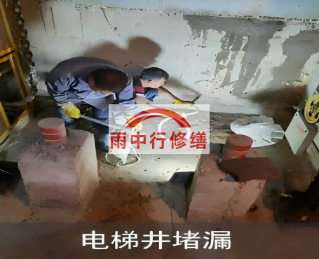 鸡西星雨华府电梯井堵漏案例